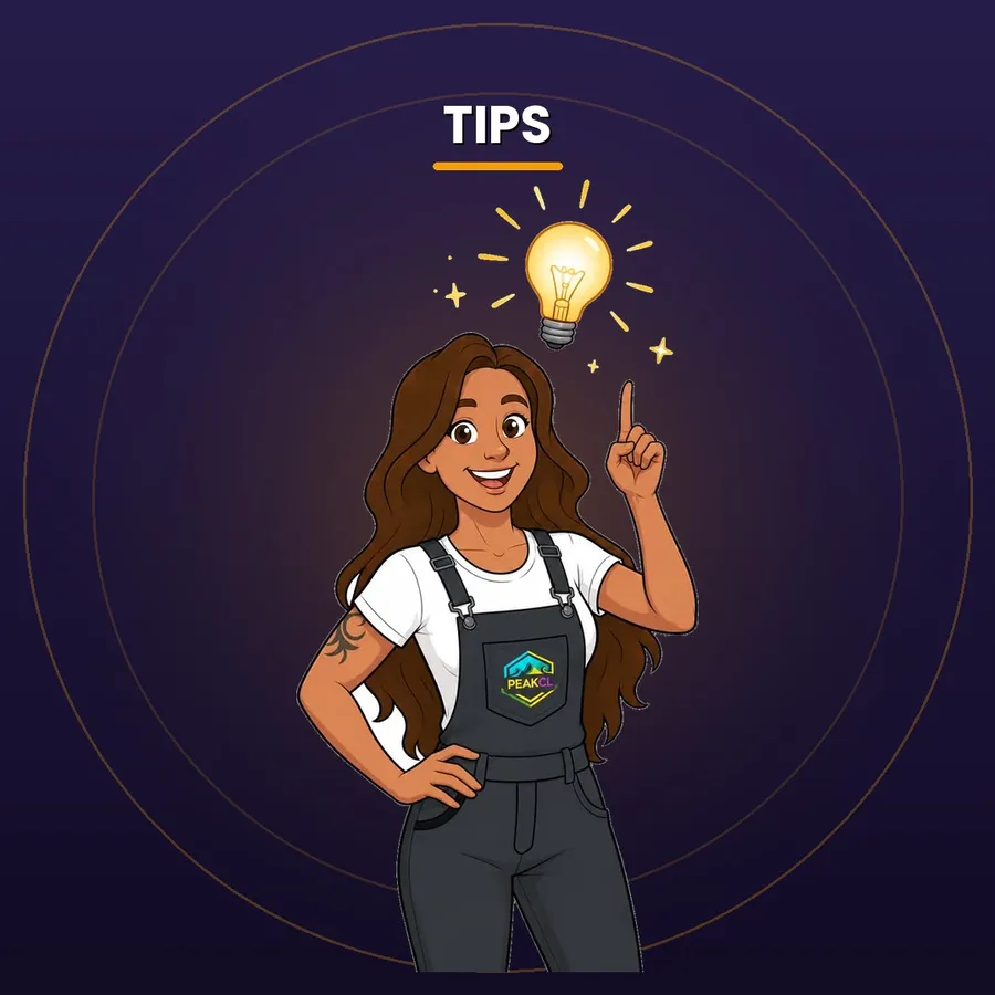 Charlotte partage une astuce, ampoule allumée