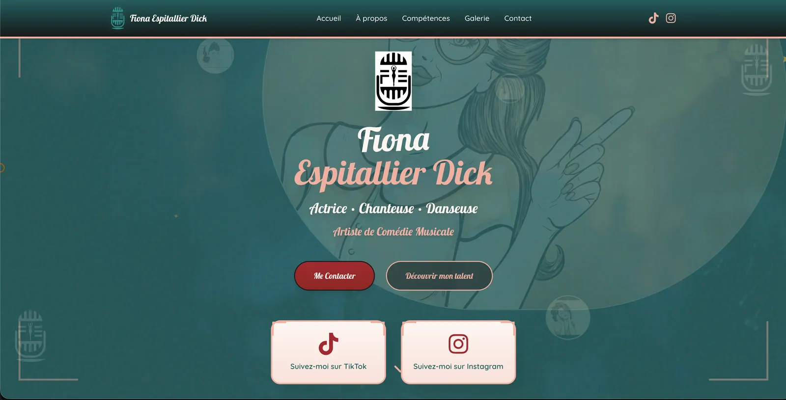 Aperçu du site Fiona Espitallier Dick