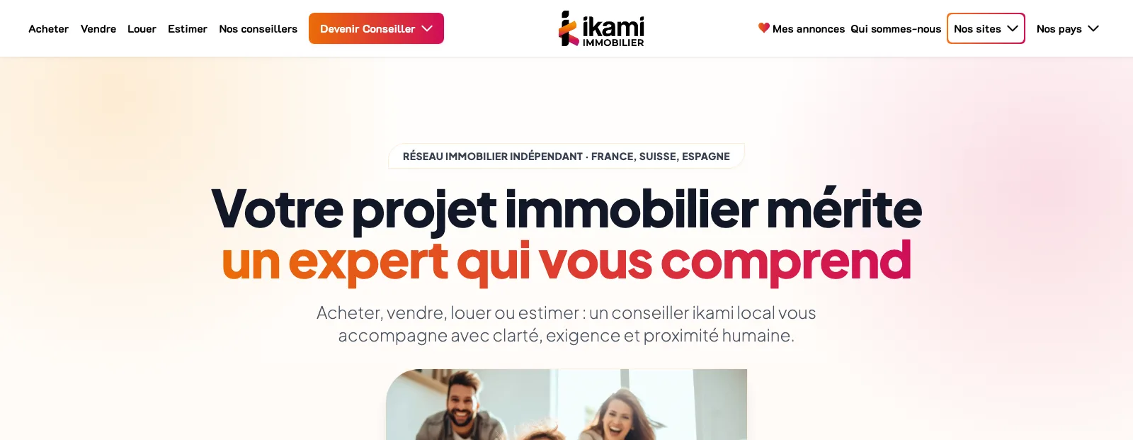 Aperçu du site Ikami