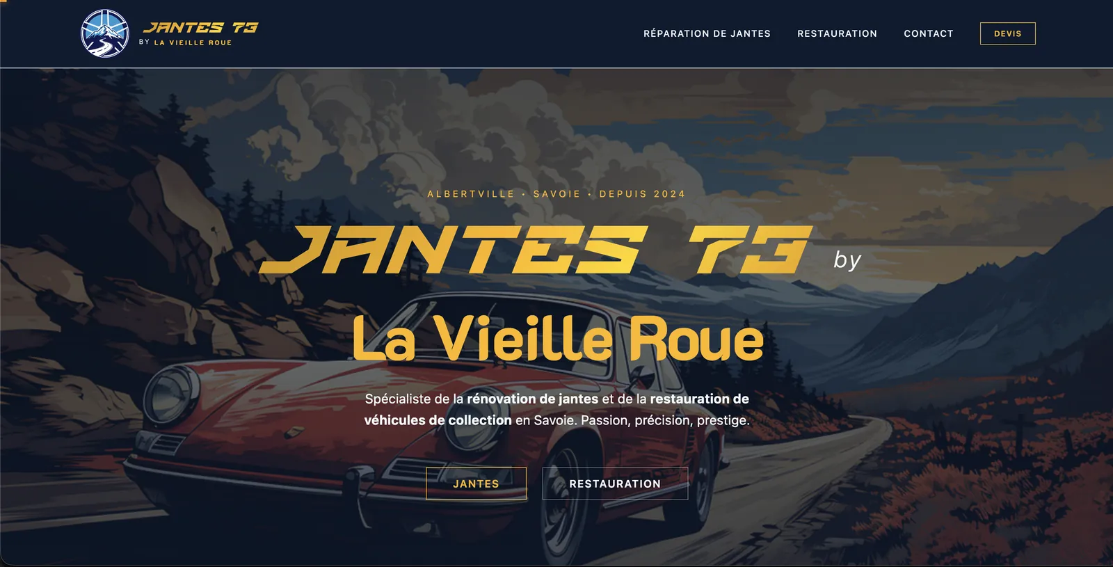 Aperçu du site Jantes 73 : La Vieille Roue