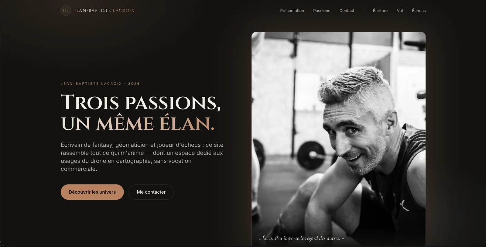 Aperçu du site Jean-Baptiste Lacroix